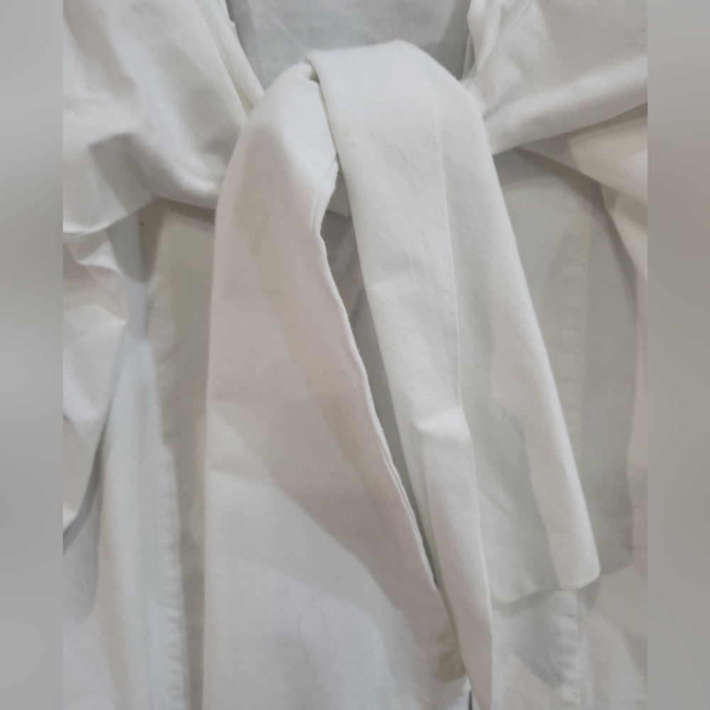 Isabel White Tie Front Top Size XL Lagenlook - Picture 5 of 9